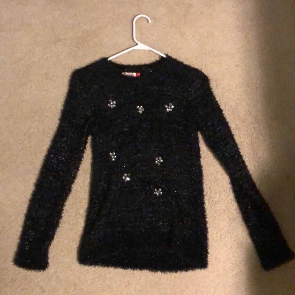 Black Fluffy Sweater